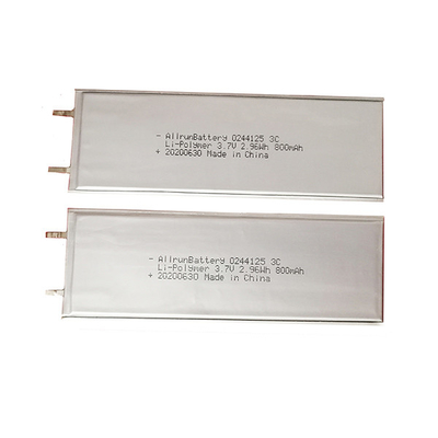 3C Discharge 3,7 V 800mAh Μπαταρία LiPo Πολύ λεπτή μπαταρία πολυμερούς LiPo
