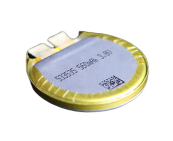 Έξυπνο ρολόι 3,7V 560mAh Στρογγυλή μπαταρία ιόντων λιθίου 533535