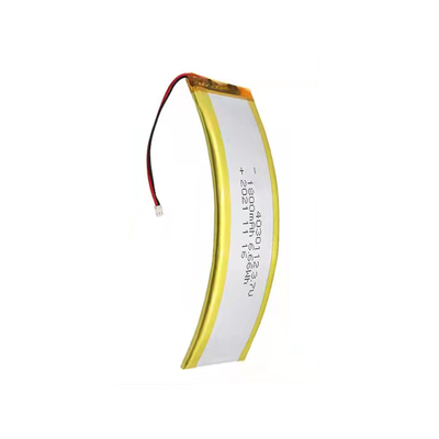 1C 3,7 V 1800 mAh Καμπύλη μπαταρία LiPo Προσαρμοσμένη μπαταρία λιθίου Ελαφρύ βάρος