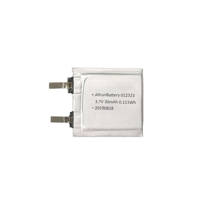 3,7V 30mAh LiPo Μπαταρία 1mm Ultra Thin Li Polymer Battery Cell 012323