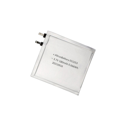 1mm εξαιρετικά λεπτή μπαταρία LiPo 3,7V 180mAh 015253 Για Έξυπνα Επιγονατάκια