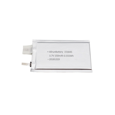 Εξαιρετικά λεπτή μπαταρία LiPo 3,7V 150mAh Επαναφορτιζόμενη μπαταρία πολυμερούς λιθίου
