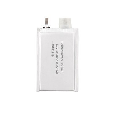 Εξαιρετικά λεπτή μπαταρία LiPo 3,7V 150mAh Επαναφορτιζόμενη μπαταρία πολυμερούς λιθίου
