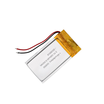 160mAh 163050 Επαναφορτιζόμενη μπαταρία πολυμερών ιόντων λιθίου 3,7 V