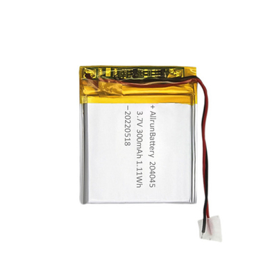 Εξαιρετικά λεπτή μπαταρία λιθίου 3,7V 300mAh Προσαρμοσμένη μπαταρία λιθίου 204050