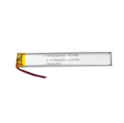 στενό πακέτων μπαταριών Lipo συνήθειας 3.7V 850mAh 701488 εξαιρετικά για τις ιατρικές συσκευές