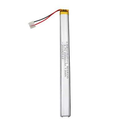 Αξιόπιστη μπαταρία 3,7 V 2000 mAh Προσαρμοσμένη μπαταρία LiPo Εξαιρετικά στενή για στυλό Drive Sticks