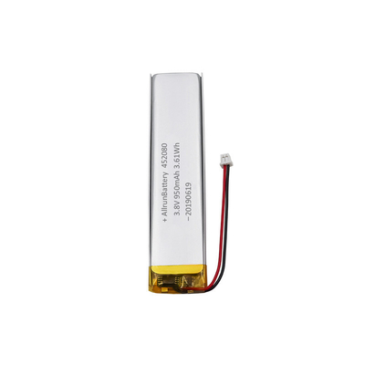 Wearable Electronics Ultra Narrow LiPo Battery 3.8V 950mAh 452080