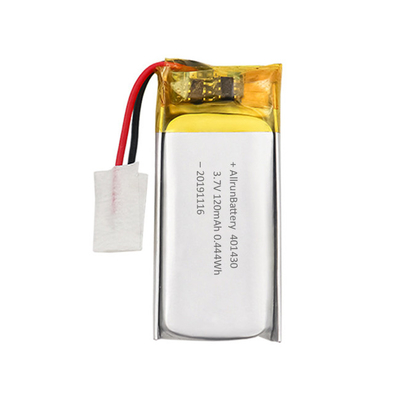 Επαναφορτιζόμενη μπαταρία LiPo 3,7V 120mAh Προσαρμοσμένη μπαταρία λιθίου 1C