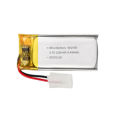 Επαναφορτιζόμενη μπαταρία LiPo 3,7V 120mAh Προσαρμοσμένη μπαταρία λιθίου 1C