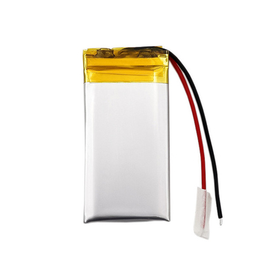 Λεπτή μπαταρία LiPo 3,7 V 380 mAh Προσαρμοσμένη επαναφορτιζόμενη μπαταρία ιόντων λιθίου