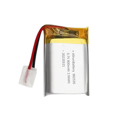Επαναφορτιζόμενη ελαφριά μπαταρία LiPo 800mAh 3.7V 902535 για ιατρικές συσκευές