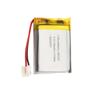 Rectangle Lithium Polymer Battery Safety 3,7 V 750mAh LiPo Battery