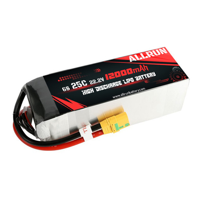 RC 25C 6S 12000mAh Μπαταρία LiPo 22,2V Πακέτο μπαταρίας υψηλής ταχύτητας C