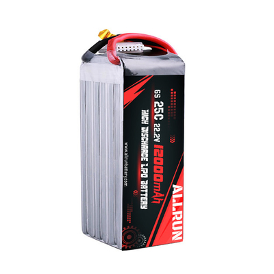 RC 25C 6S 12000mAh Μπαταρία LiPo 22,2V Πακέτο μπαταρίας υψηλής ταχύτητας C