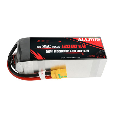 RC 25C 6S 12000mAh Μπαταρία LiPo 22,2V Πακέτο μπαταρίας υψηλής ταχύτητας C