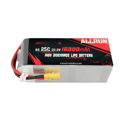 Power Tools High Discharge LiPo Battery Pack 25C 22,2V 6S 16000mAh