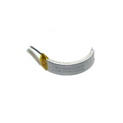 Wearable Technology 20mAh LiPo Battery 3,8 V Lithium Ion Polymer Battery