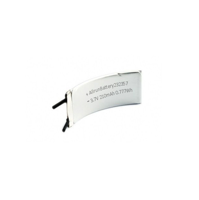 Επαναφορτιζόμενη μπαταρία 1C 3,7 V LiPo 210 mAh Καμπύλη μπαταρία πολυμερούς λιθίου