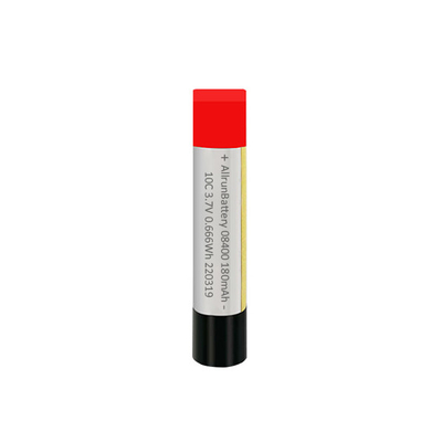 Λεπτή 10C Custom LiPo μπαταρία 3,7V 180mAh Κυλινδρική μπαταρία Li Polymer