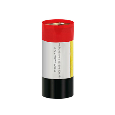 Κυλινδρική προσαρμοσμένη μπαταρία Lipo 650mah 3,7v Li Polymer Battery 16350