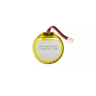 Στρογγυλή μπαταρία πολυμερούς λιθίου 3,7 Volt 480 mAh Επαναφορτιζόμενη μπαταρία LiPo