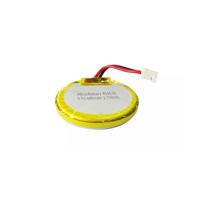 Στρογγυλή μπαταρία πολυμερούς λιθίου 3,7 Volt 480 mAh Επαναφορτιζόμενη μπαταρία LiPo
