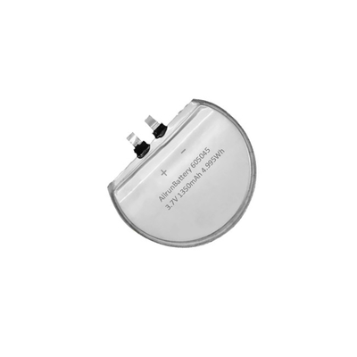 3,7V 1350mAh Προσαρμοσμένες Στρογγυλές Μπαταρίες LiPo Επαναφορτιζόμενες 655045