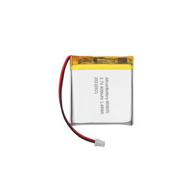 Τετράγωνη μπαταρία LiPo 400mAh 1C 3,7 V επαναφορτιζόμενη μπαταρία πολυμερούς λιθίου