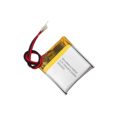 Ισχυρό 3,7 V 150 mAh επαναφορτιζόμενη τετραγωνική μπαταρία LiPo 502020