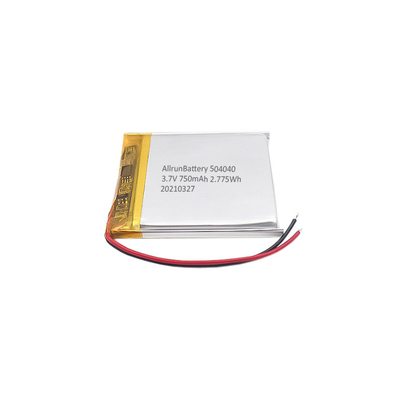 Ελαφρύ 3,7 V LiPo μπαταρία 750 mAh Επαναφορτιζόμενη τετραγωνική μπαταρία LiPo