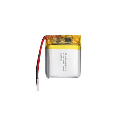 3,7V 400mAh Τετράγωνη επαναφορτιζόμενη μπαταρία Li Po μεγάλης διάρκειας 802525