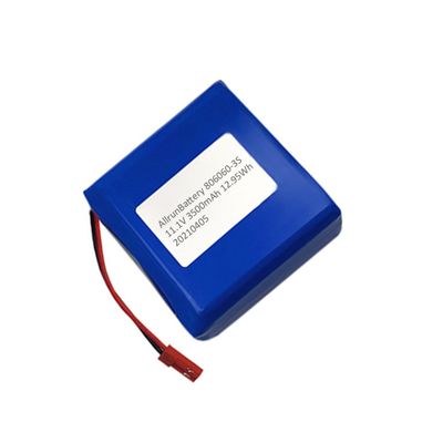 Τετράγωνο 3500mAh 11,1 V Ιατρική Μπαταρία Λιθίου Επαναφορτιζόμενη