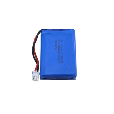 Ισχυρή μπαταρία LiPo 3,7 V 2400 mAh Πακέτο μπαταριών πολυμερούς λιθίου 1S2P