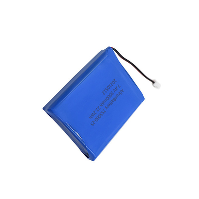 Ιατρική μπαταρία λιθίου 2S1P 7,4V 3000mAh Ισχυρή επαναφορτιζόμενη